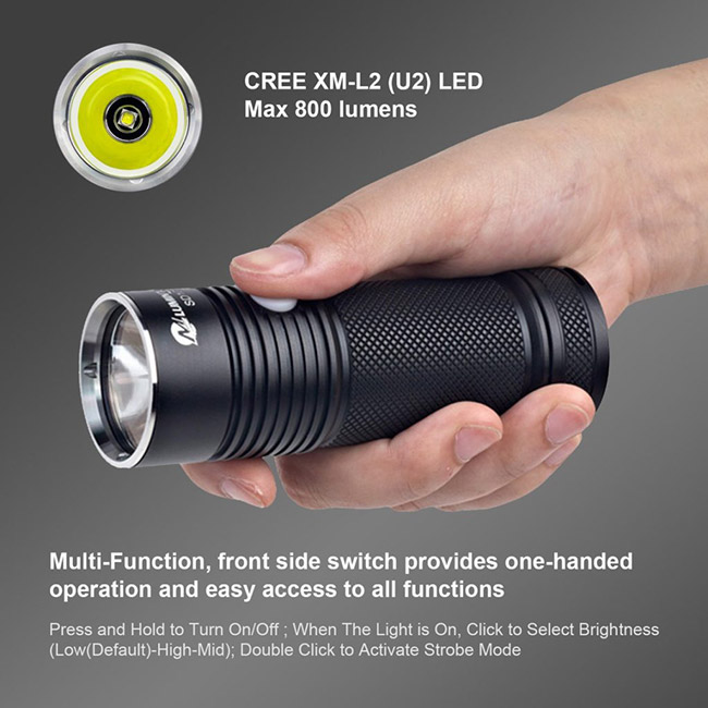 La linterna brillante del Cree LED Lumintop Sd10 para el rescate/la búsqueda 6 mecanografía la batería