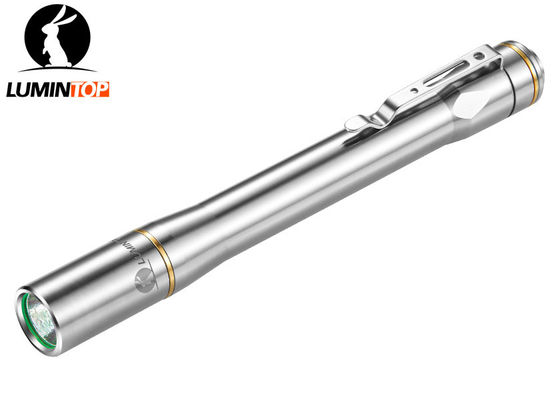 China El Cree del Ti de Lumintop Iyp365 llevó la linterna con tamaño de la pluma del clip del acero inoxidable proveedor