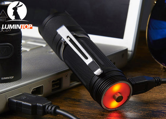 China Linterna portátil de Lumintop Ed25, antorcha llevada recargable del USB con el indicador de energía baja proveedor